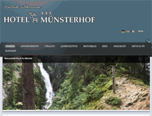 Tablet Screenshot of muensterhof.ch